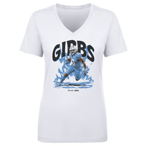 Jahmyr Gibbs Women's V-Neck T-Shirt | 500 LEVEL