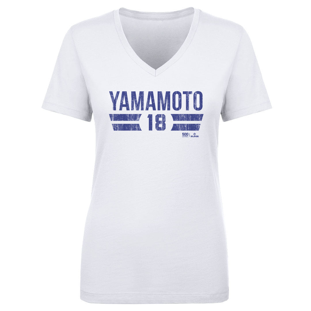 Yoshinobu Yamamoto Women's V-Neck T-Shirt | 500 LEVEL