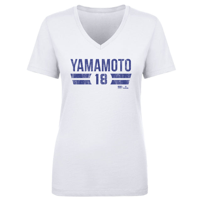 Yoshinobu Yamamoto Women's V-Neck T-Shirt | 500 LEVEL