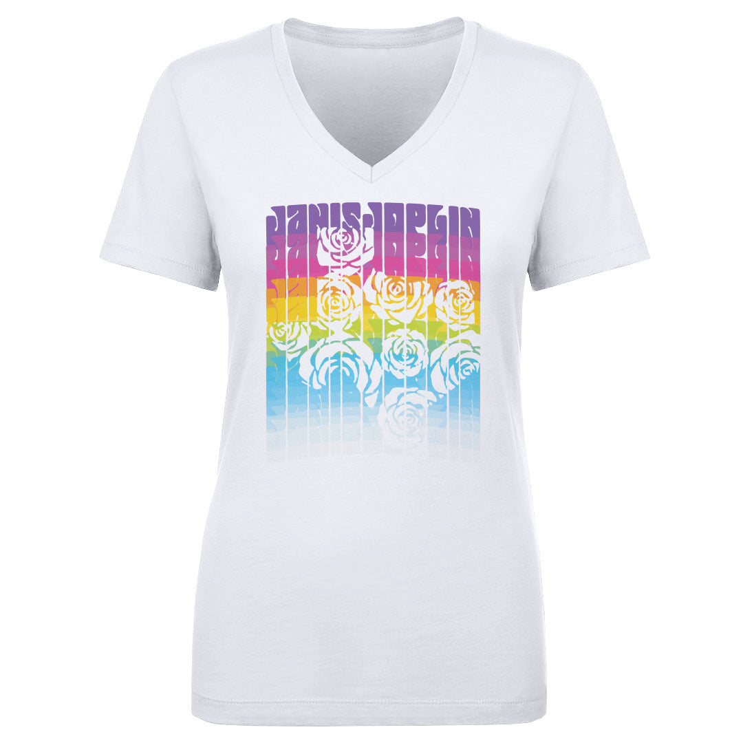 Janis Joplin Women's V-Neck T-Shirt | 500 LEVEL