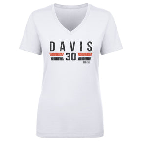 Chili Davis Women's V-Neck T-Shirt | 500 LEVEL