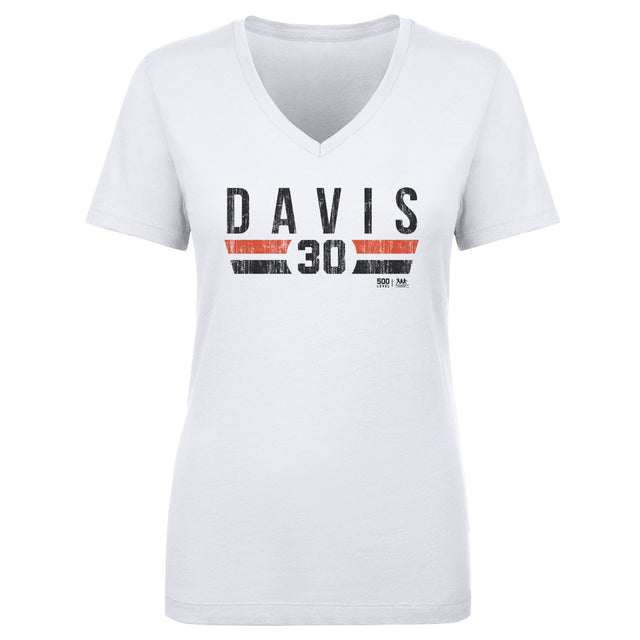 Chili Davis Women's V-Neck T-Shirt | 500 LEVEL