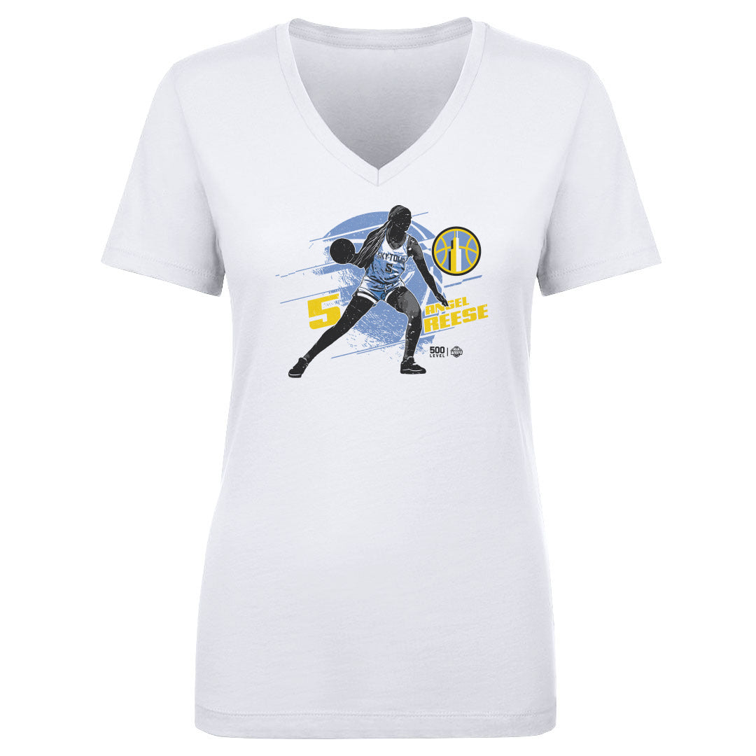Angel Reese Women's V-Neck T-Shirt | 500 LEVEL