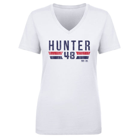 Torii Hunter Women's V-Neck T-Shirt | 500 LEVEL