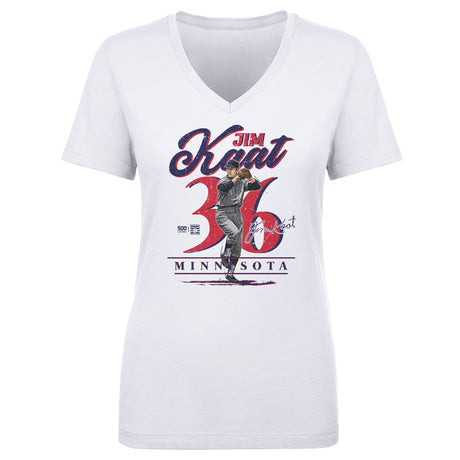 Jim Kaat Women's V-Neck T-Shirt | 500 LEVEL