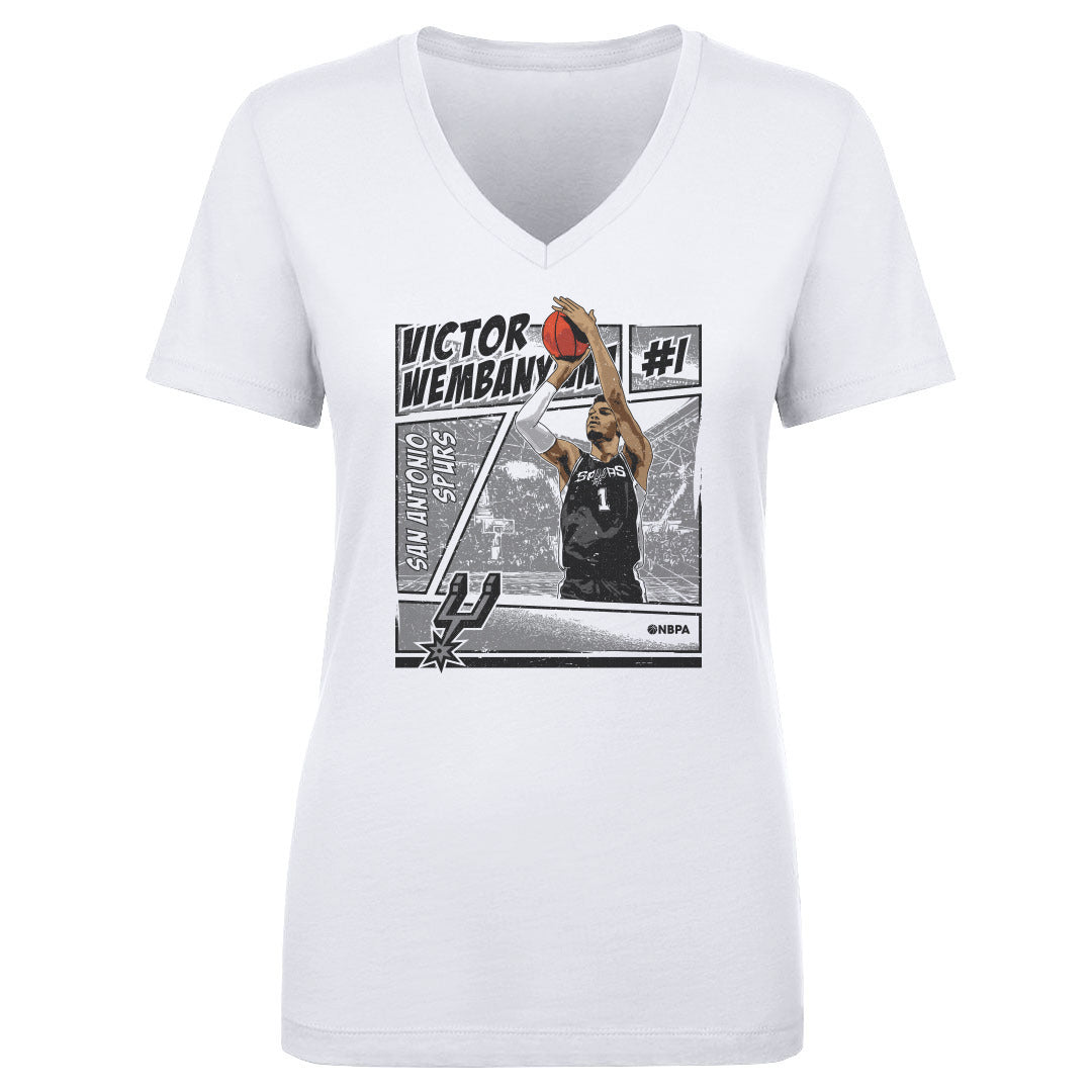 Victor Wembanyama Women's V-Neck T-Shirt | 500 LEVEL