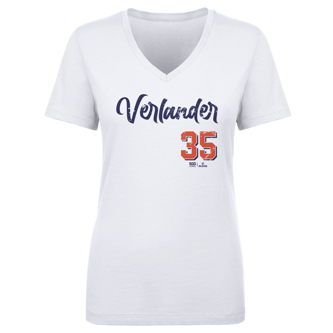 Justin Verlander Women's V-Neck T-Shirt | 500 LEVEL