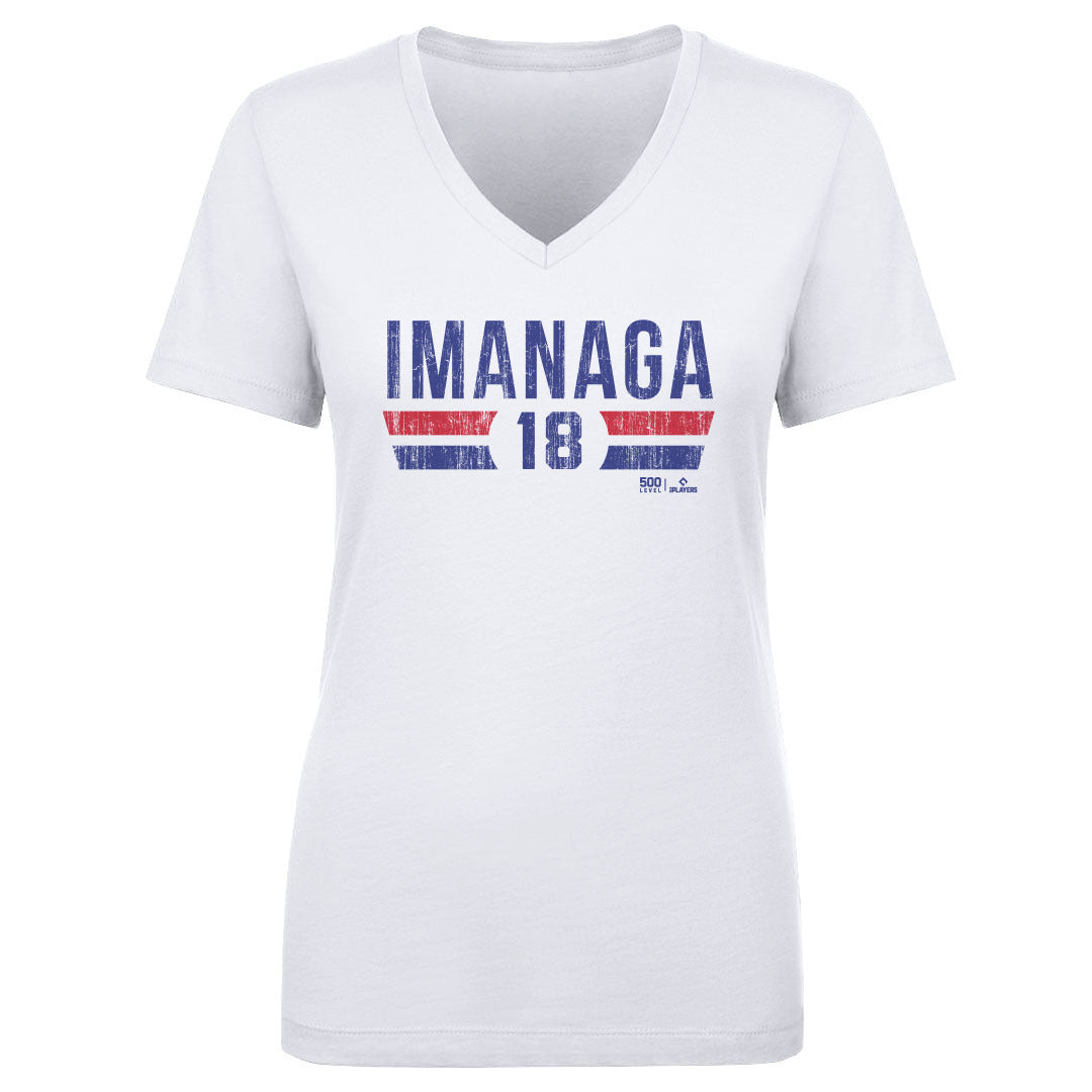 Shota Imanaga Women's V-Neck T-Shirt | 500 LEVEL