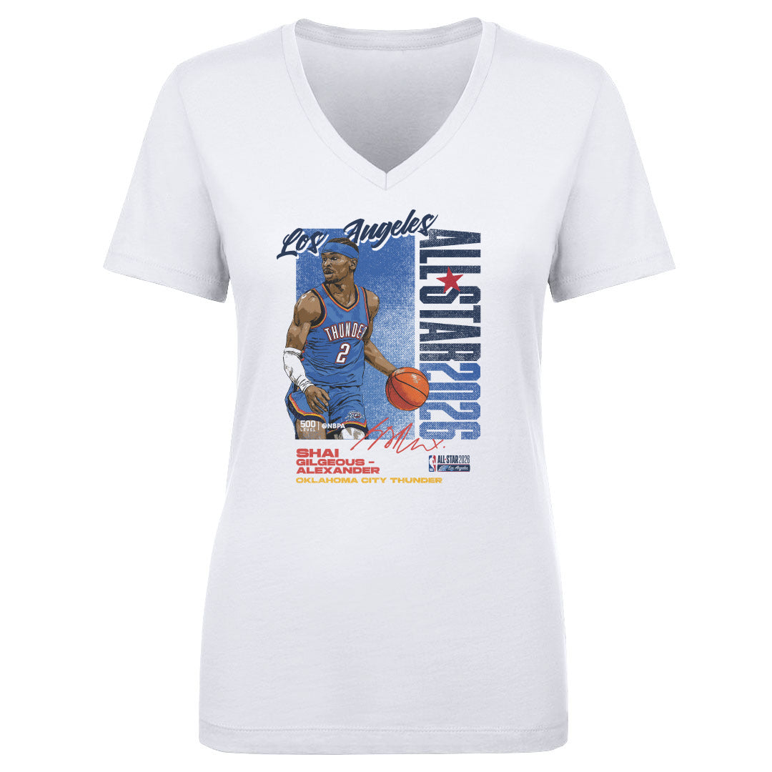 Shai Gilgeous-Alexander Women's V-Neck T-Shirt | 500 LEVEL
