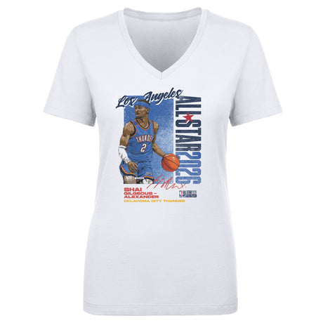 Shai Gilgeous-Alexander Women's V-Neck T-Shirt | 500 LEVEL