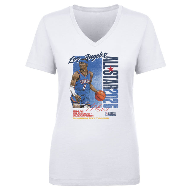 Shai Gilgeous-Alexander Women's V-Neck T-Shirt | 500 LEVEL