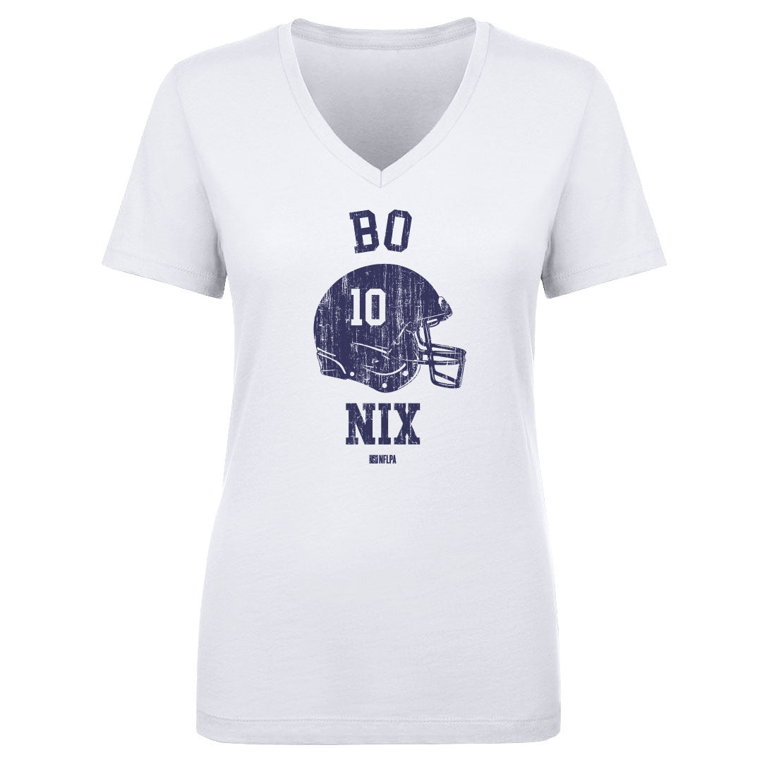 Bo Nix Women's V-Neck T-Shirt | 500 LEVEL