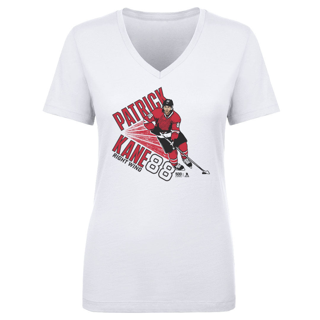 Patrick Kane Women's V-Neck T-Shirt | 500 LEVEL