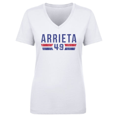 Jake Arrieta Women's V-Neck T-Shirt | 500 LEVEL