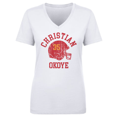 Christian Okoye Women's V-Neck T-Shirt | 500 LEVEL
