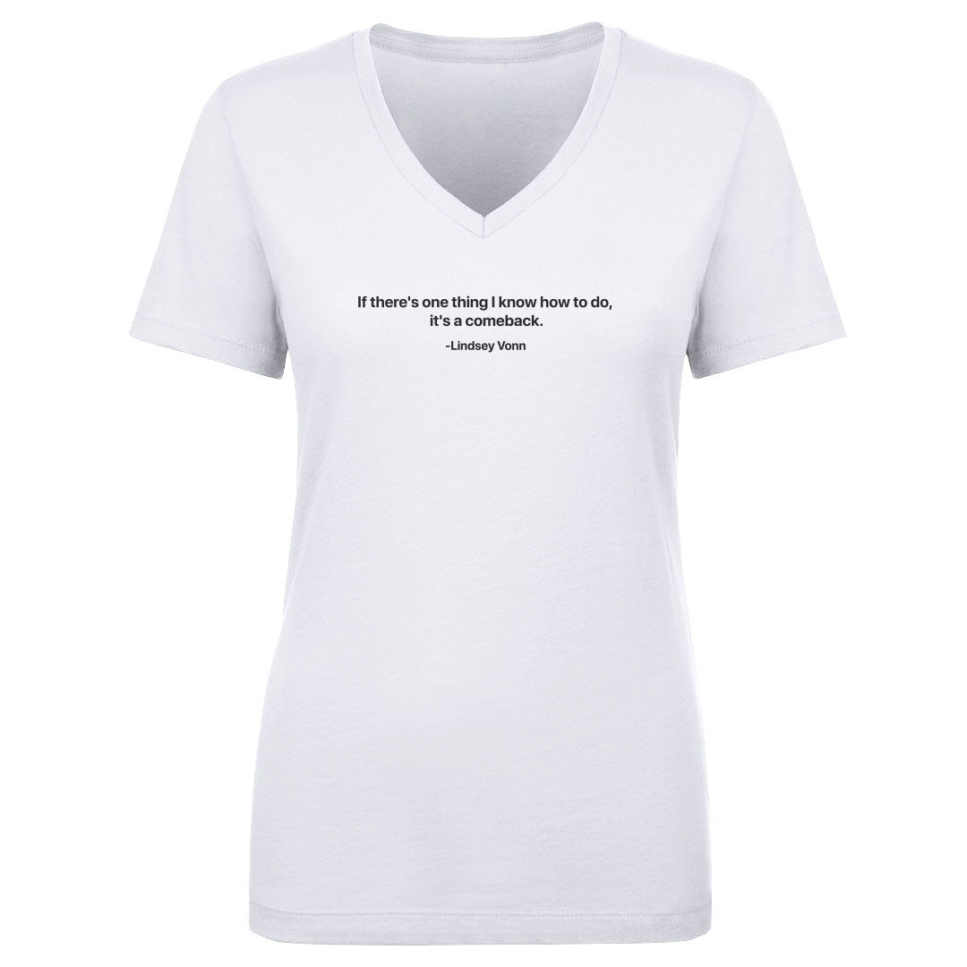 Lindsey Vonn Women's V-Neck T-Shirt | 500 LEVEL