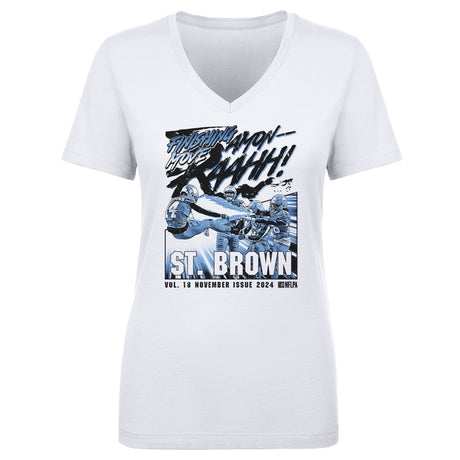 Amon-Ra St. Brown Women's V-Neck T-Shirt | 500 LEVEL