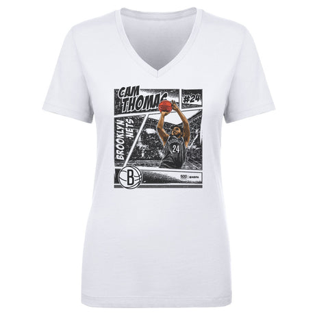 Cam Thomas Women's V-Neck T-Shirt | 500 LEVEL