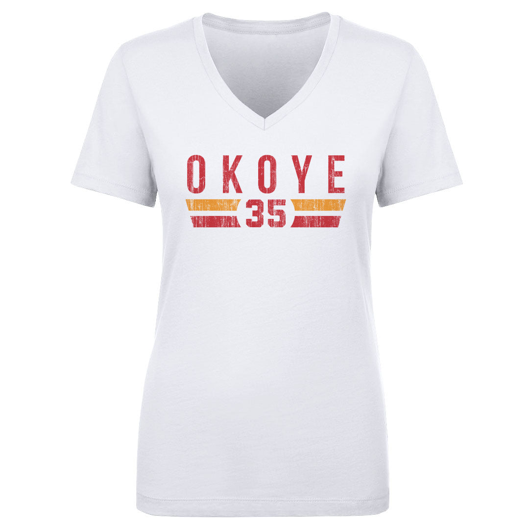 Christian Okoye Women's V-Neck T-Shirt | 500 LEVEL