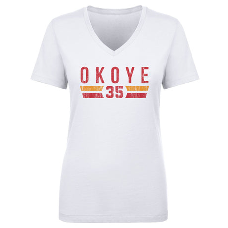Christian Okoye Women's V-Neck T-Shirt | 500 LEVEL