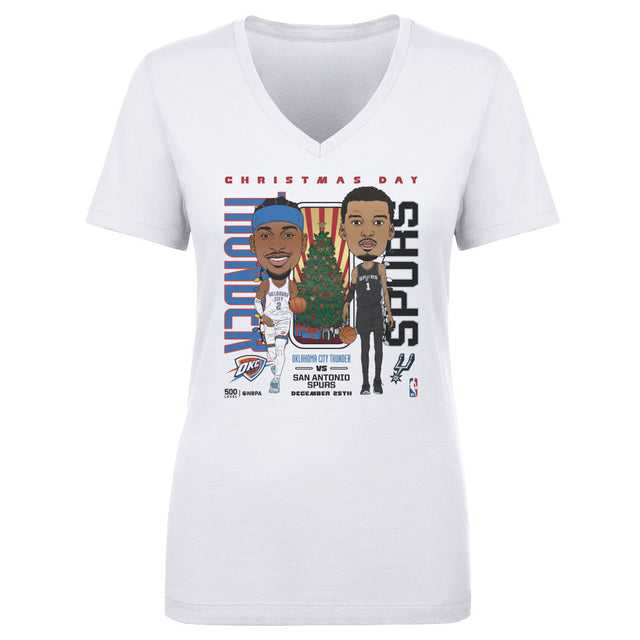 NBA Women's V-Neck T-Shirt | 500 LEVEL