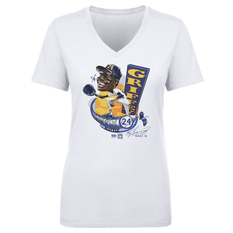 Ken Griffey Jr. Women's V-Neck T-Shirt | 500 LEVEL