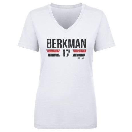 Lance Berkman Women's V-Neck T-Shirt | 500 LEVEL