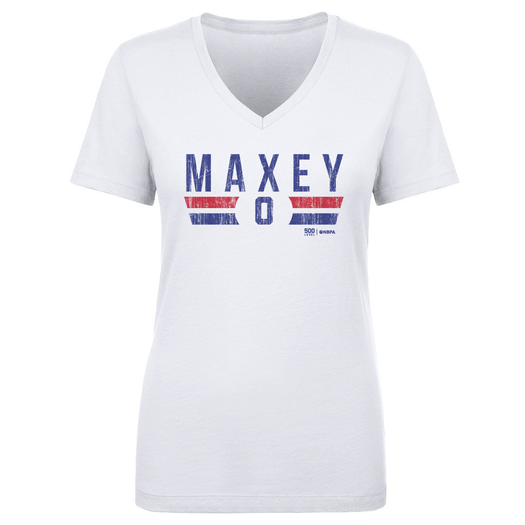 Tyrese Maxey Women's V-Neck T-Shirt | 500 LEVEL