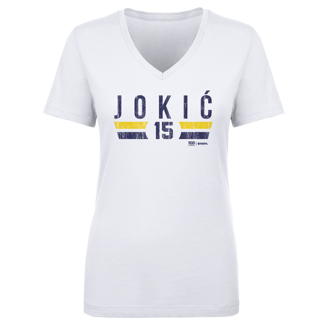 Nikola Jokic Women's V-Neck T-Shirt | 500 LEVEL