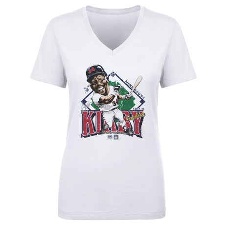 Kirby Puckett Women's V-Neck T-Shirt | 500 LEVEL