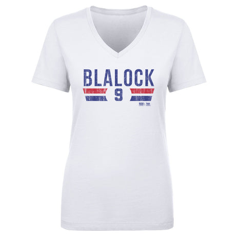 Hank Blalock Women's V-Neck T-Shirt | 500 LEVEL