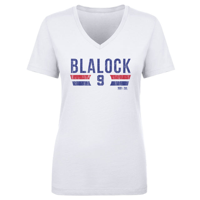 Hank Blalock Women's V-Neck T-Shirt | 500 LEVEL