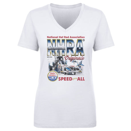 NHRA Women's V-Neck T-Shirt | 500 LEVEL