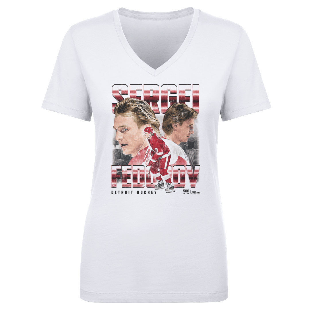 Sergei Fedorov Women's V-Neck T-Shirt | 500 LEVEL