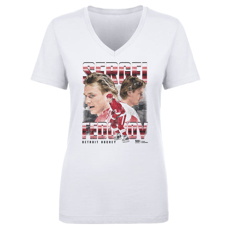 Sergei Fedorov Women's V-Neck T-Shirt | 500 LEVEL