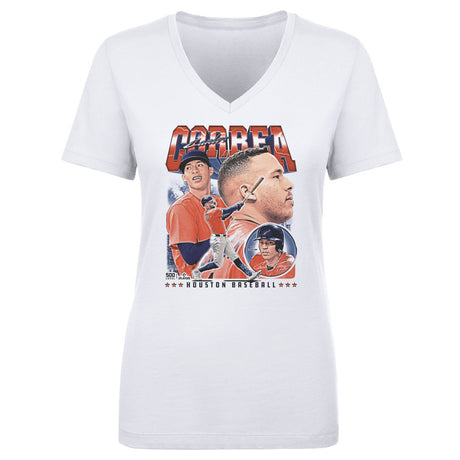 Carlos Correa Women's V-Neck T-Shirt | 500 LEVEL