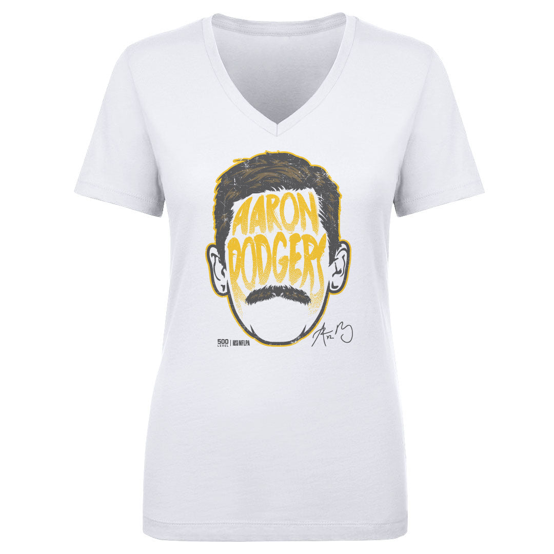 Aaron Rodgers Women's V-Neck T-Shirt | 500 LEVEL