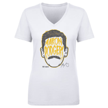 Aaron Rodgers Women's V-Neck T-Shirt | 500 LEVEL