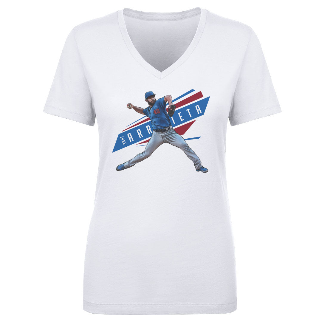 Jake Arrieta Women's V-Neck T-Shirt | 500 LEVEL