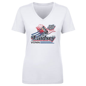 Lindsey Vonn Women's V-Neck T-Shirt | 500 LEVEL