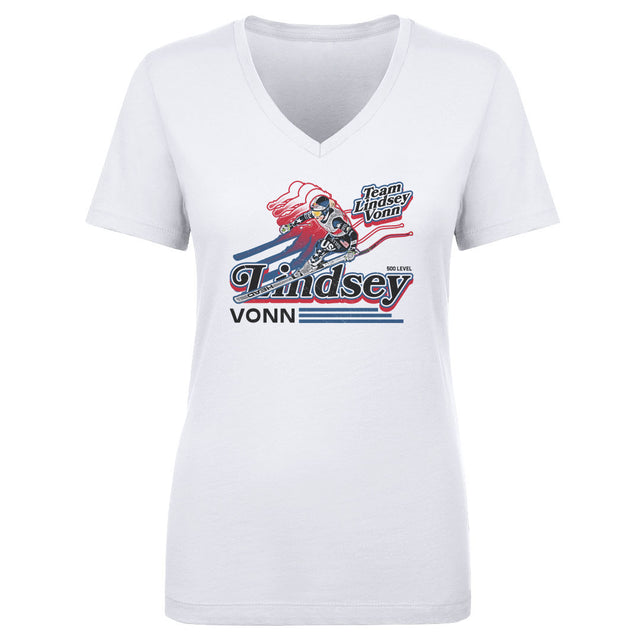 Lindsey Vonn Women's V-Neck T-Shirt | 500 LEVEL