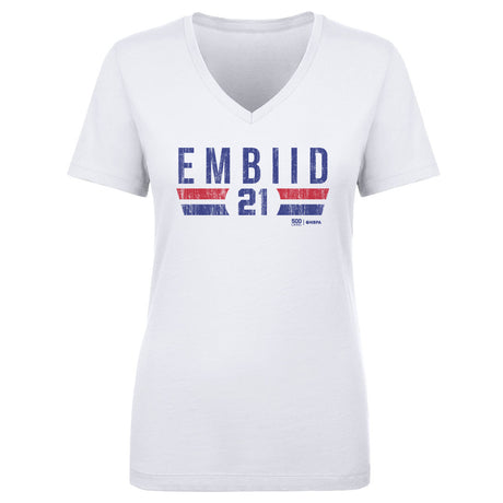 Joel Embiid Women's V-Neck T-Shirt | 500 LEVEL