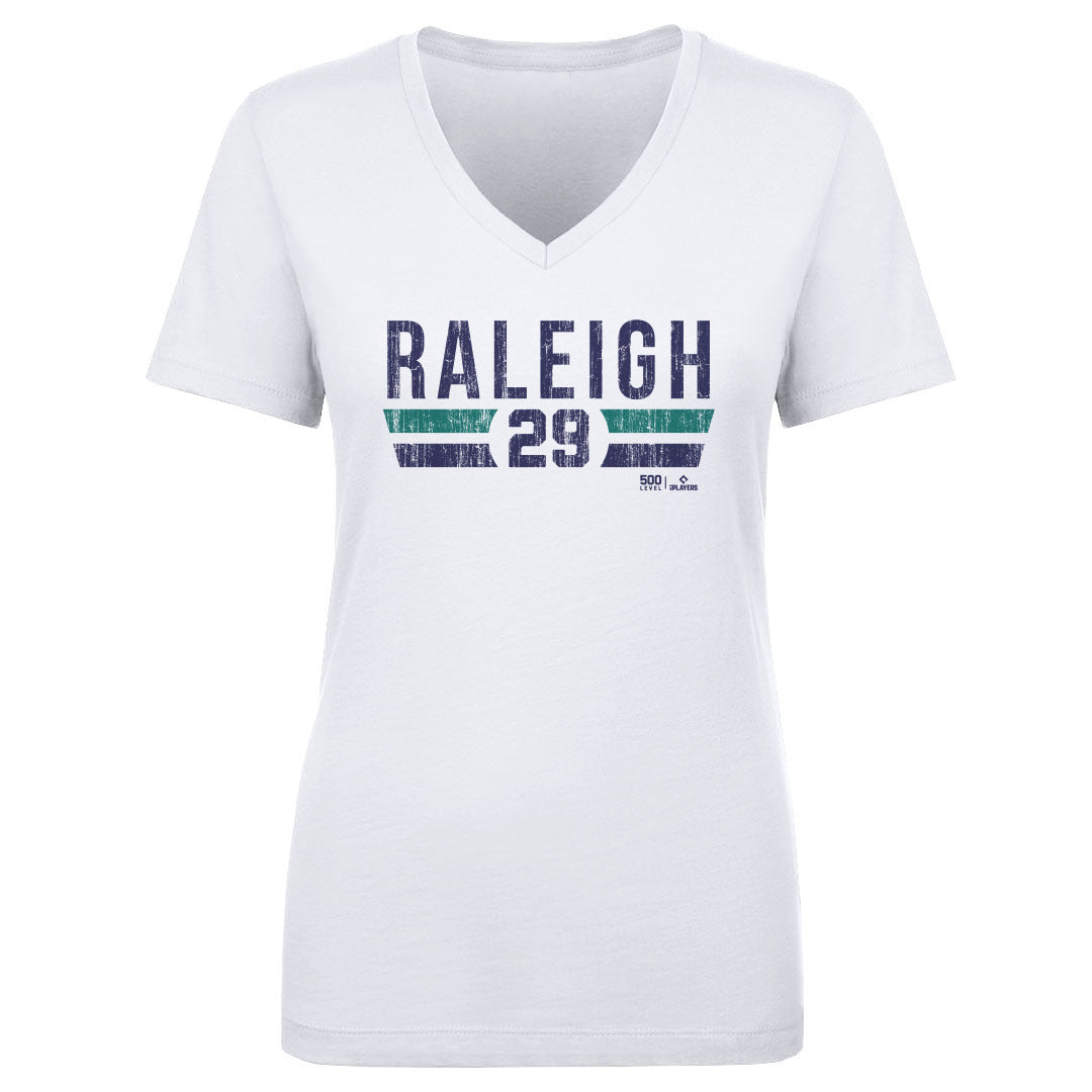 Cal Raleigh Women's V-Neck T-Shirt | 500 LEVEL