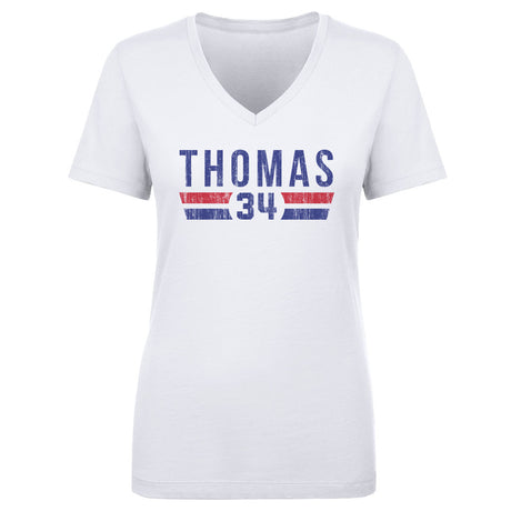 Thurman Thomas Women's V-Neck T-Shirt | 500 LEVEL