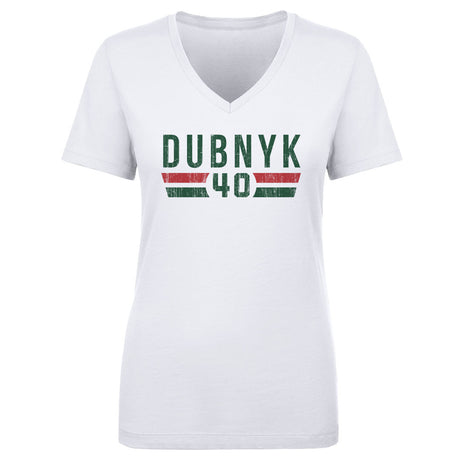 Devan Dubnyk Women's V-Neck T-Shirt | 500 LEVEL