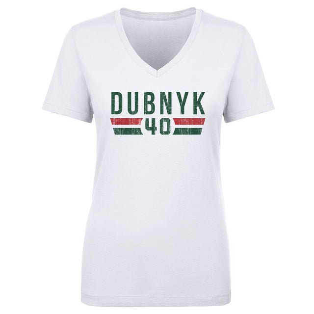 Devan Dubnyk Women's V-Neck T-Shirt | 500 LEVEL
