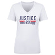 David Justice Women's V-Neck T-Shirt | 500 LEVEL