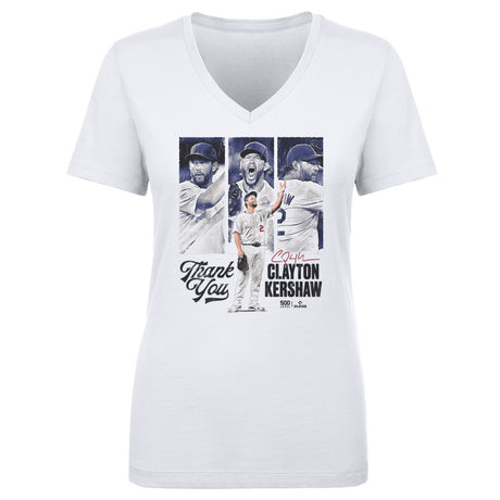 Clayton Kershaw Women's V-Neck T-Shirt | 500 LEVEL