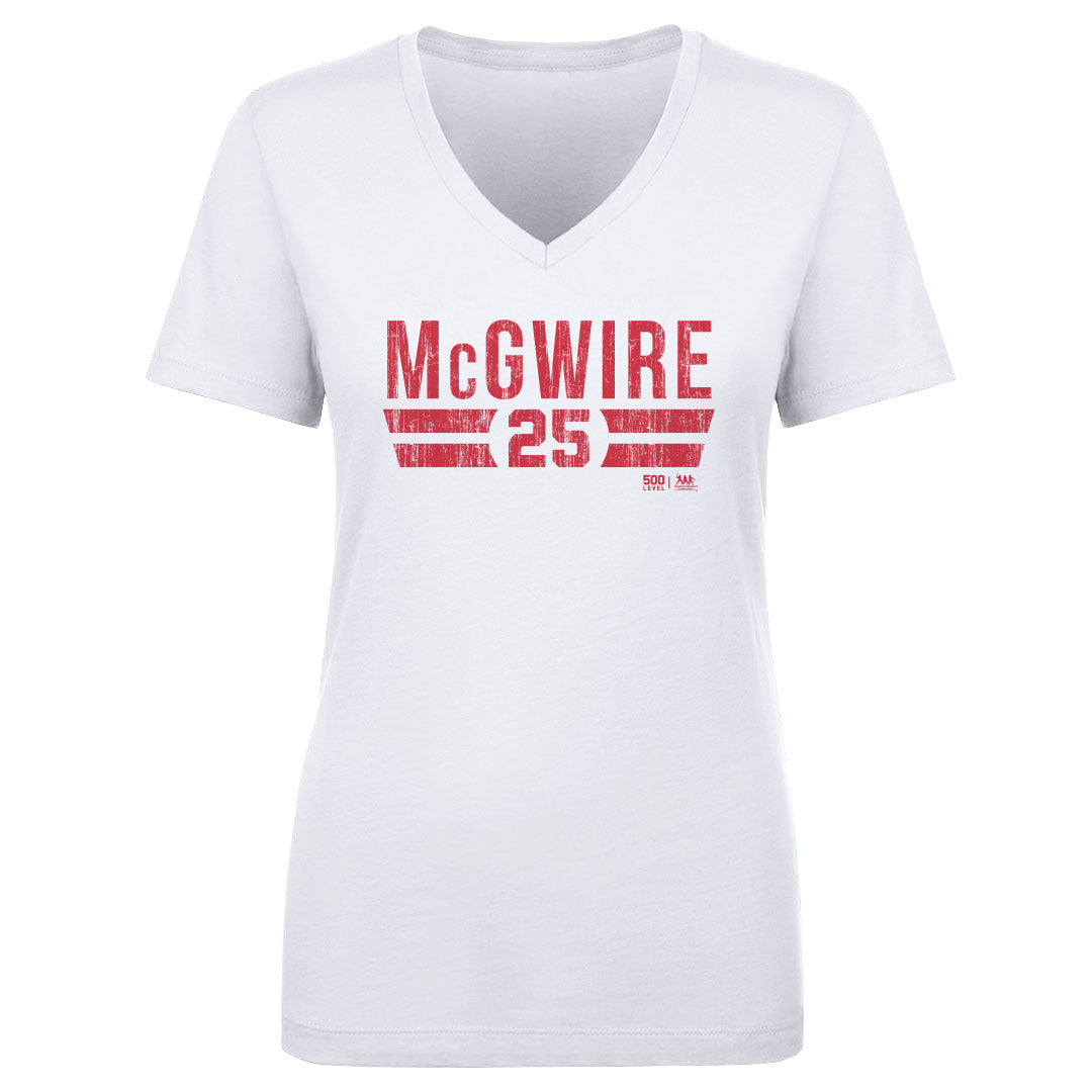 Mark McGwire Women's V-Neck T-Shirt | 500 LEVEL