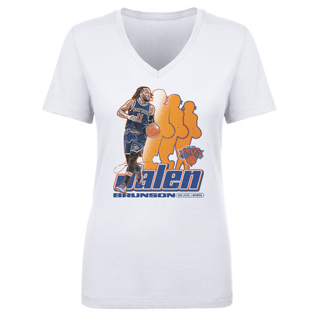 Jalen Brunson Women's V-Neck T-Shirt | 500 LEVEL
